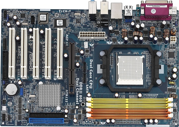 Socket AM1 AM2 ASRock AM2NF3 VSTA AM2 nF3 250 DDR2 800 SATA Raid Lan 8ch Audio mATX RTL